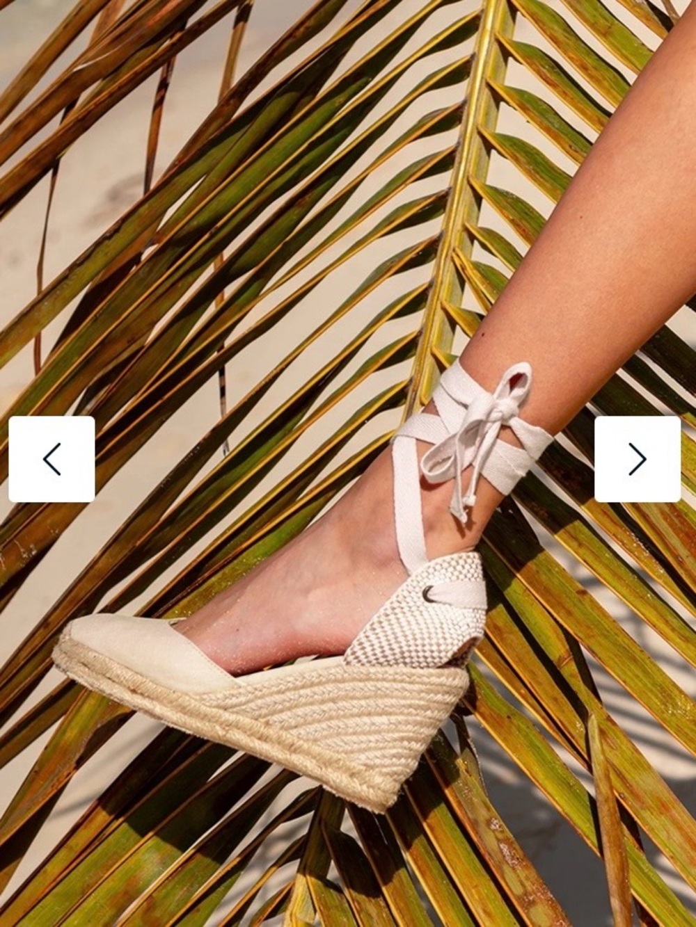 Fabulous LK Bennett Cream Espadrille Wedges Size 5